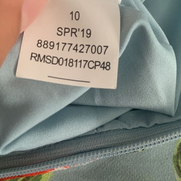 RACHEL by Rachel Roy Flora Long Sleeve Mini Dress Tie Waist - Picture 9 of 9